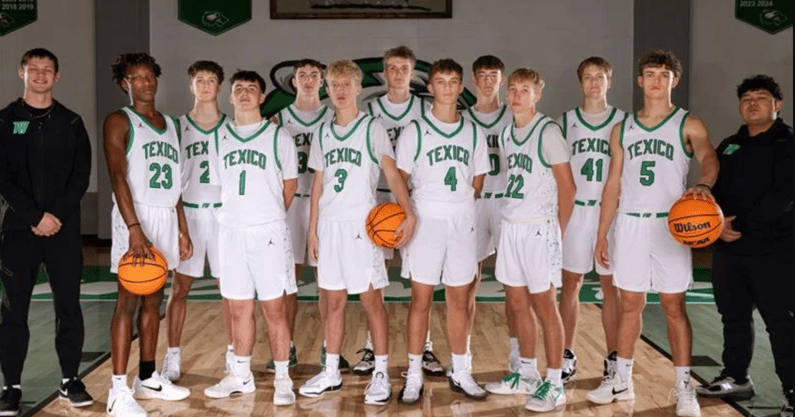 Texico Wolverines Boys Basketball Team Photo 2025/26